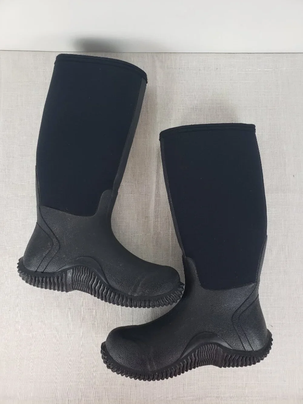Muck Boot Company Edgewater Tall Boots Black Utility Unisex Womens 5/5.5